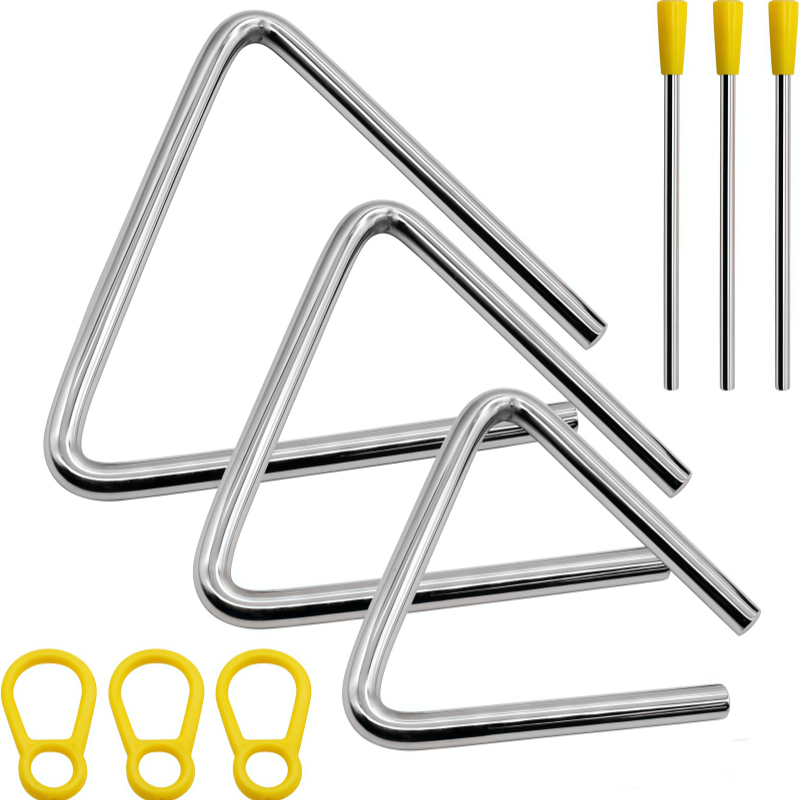 Musical Instrument Drawing - Set Instrumen Perkusi Segitiga dan Cincin