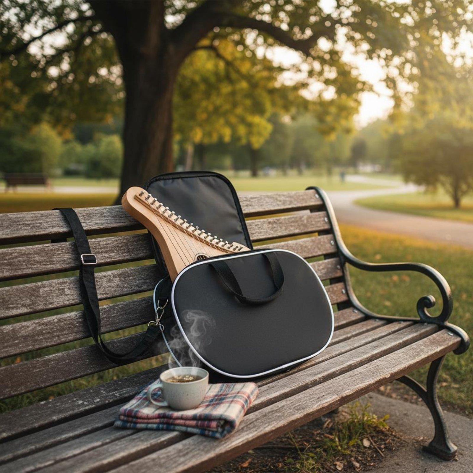 Musical Instrument Harp - Tas Harpa Lyre dengan Tali yang