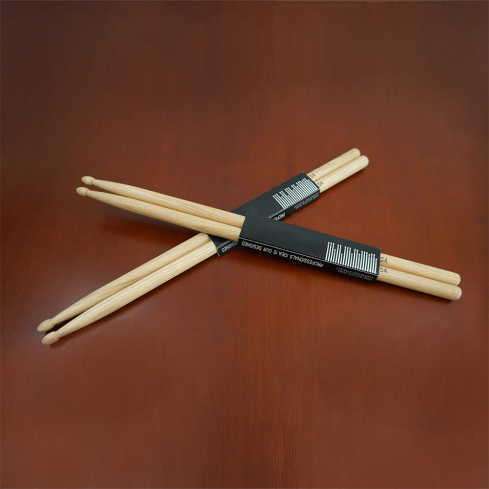 Musical Instrument Gong - 1 pasang tongkat Drum kayu 5A/7A