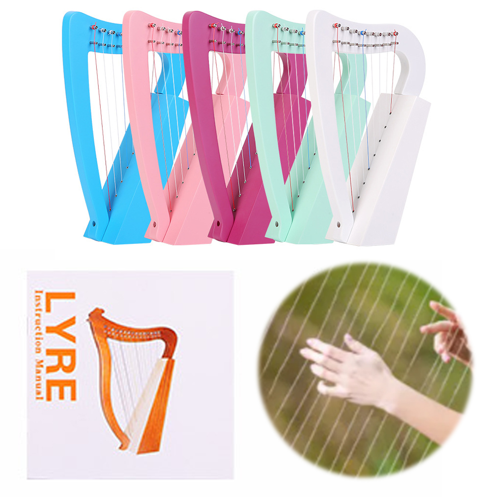 Musical Instrument Harp - Harpa Lir 8 Senar Kayu Solid
