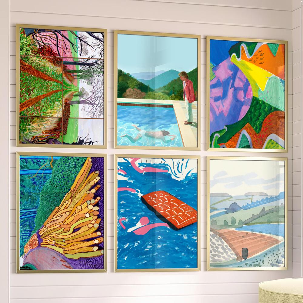 Musical Instrument Painting - Poster Seni David Hockney Sampul Album