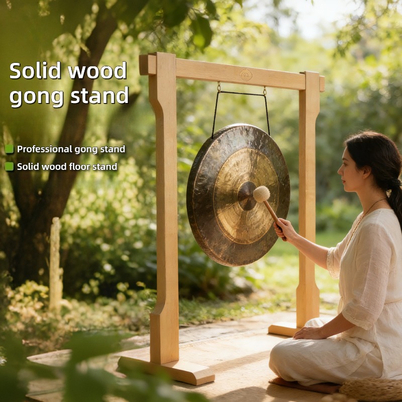 Musical Instrument Gong - Stand Gong Kayu Solid Profesional Buatan