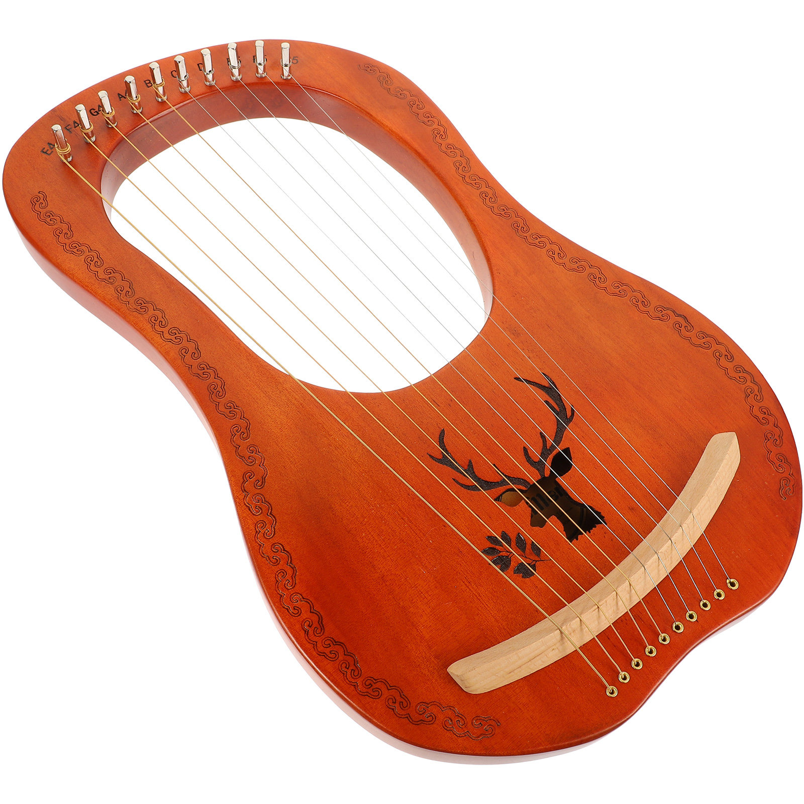 Musical Instrument Harp - 1 Set Harpa Lyre 10 Senar