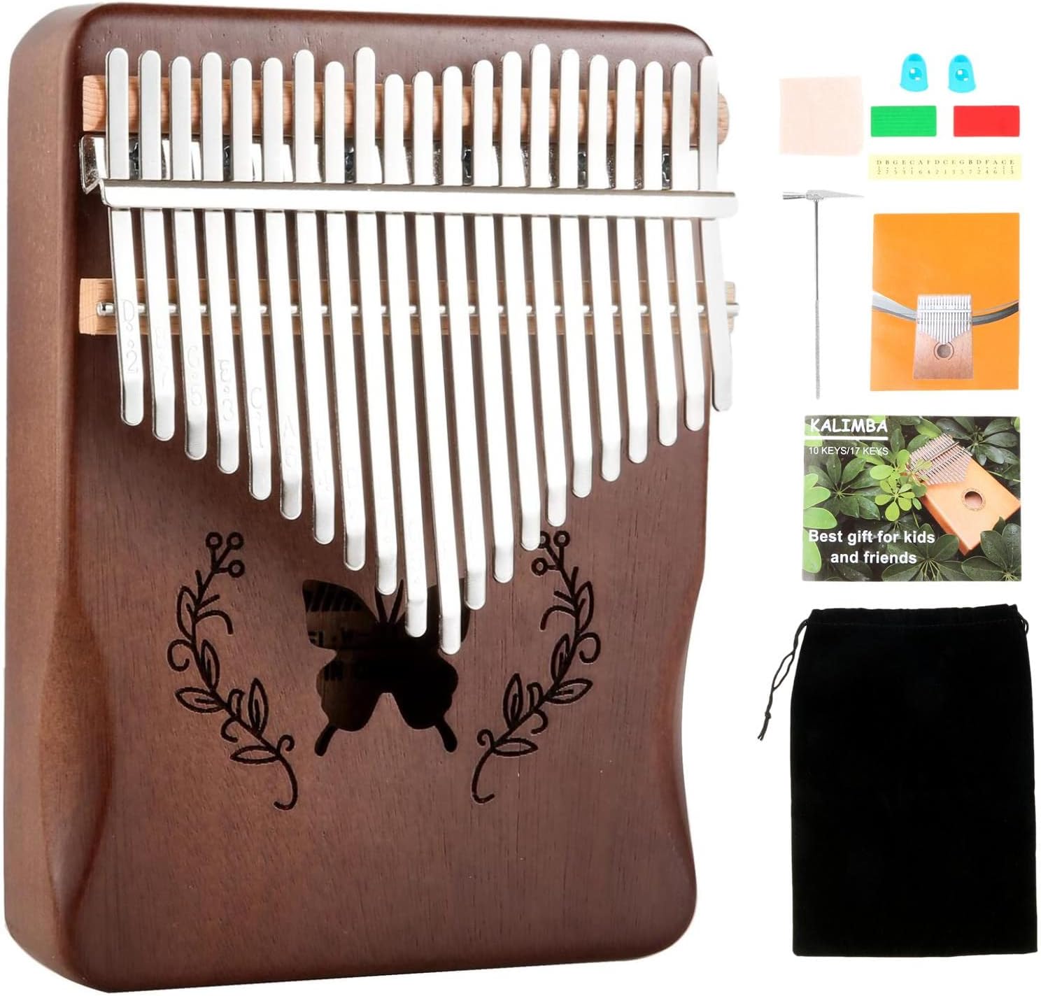 Musical Instrument Kalimba - Kalimba 21 Kunci Piano Jempol, Kayu