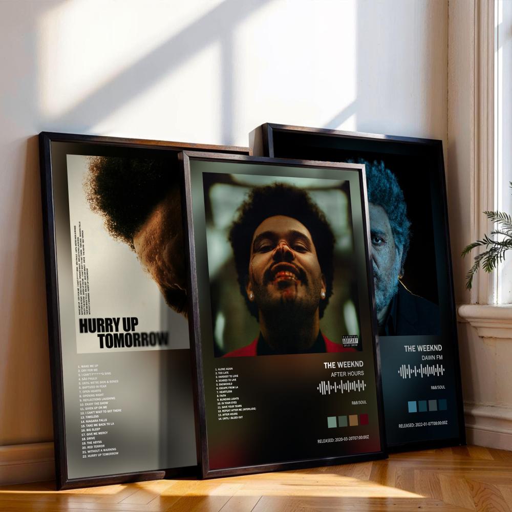Musical Instrument Painting - Poster The Weeknd Sampul Album Musik