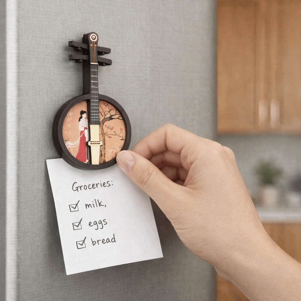 4PCS/SET Magnet Kulkas Gaya Ci - Musical Instrument Ancient ulasan dan harga