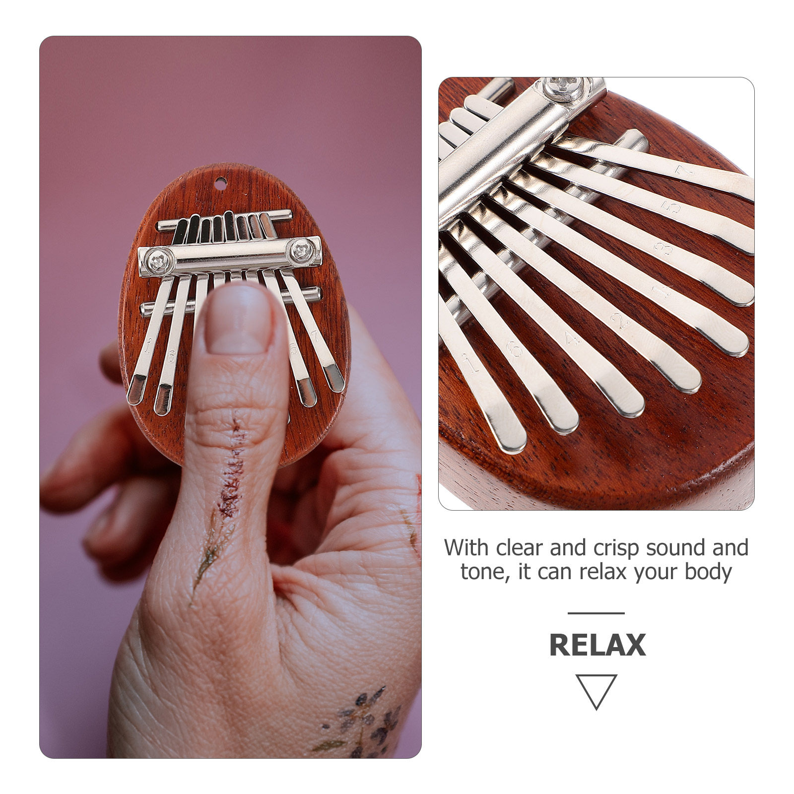 1Set Kalimba Thumb Piano Mini  - Musical Instrument Kalimba ulasan dan harga