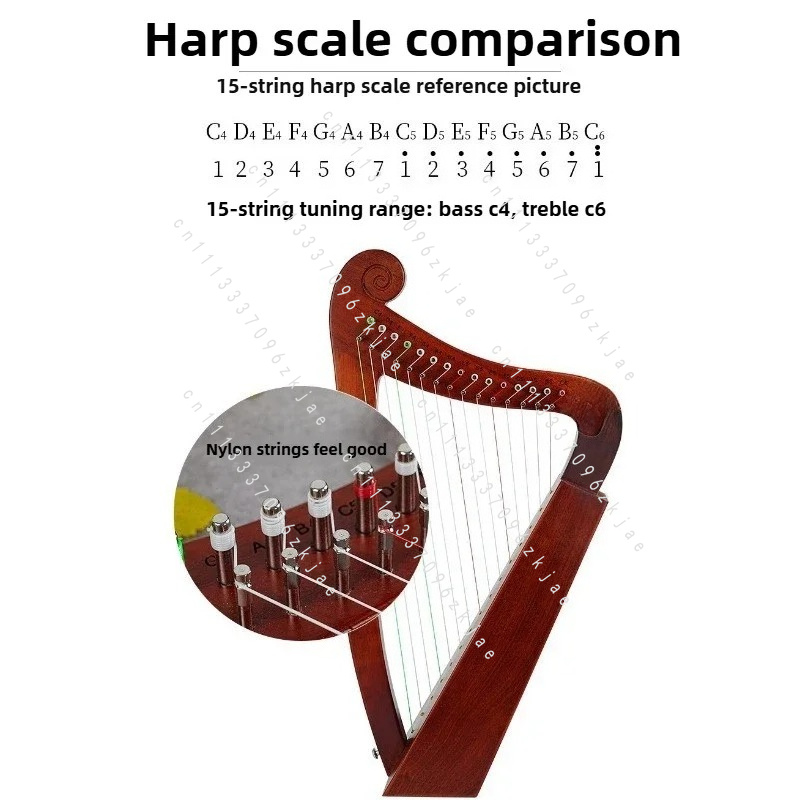 Harpa 15 Nada Buatan Tangan un - Musical Instrument Harp ulasan dan harga