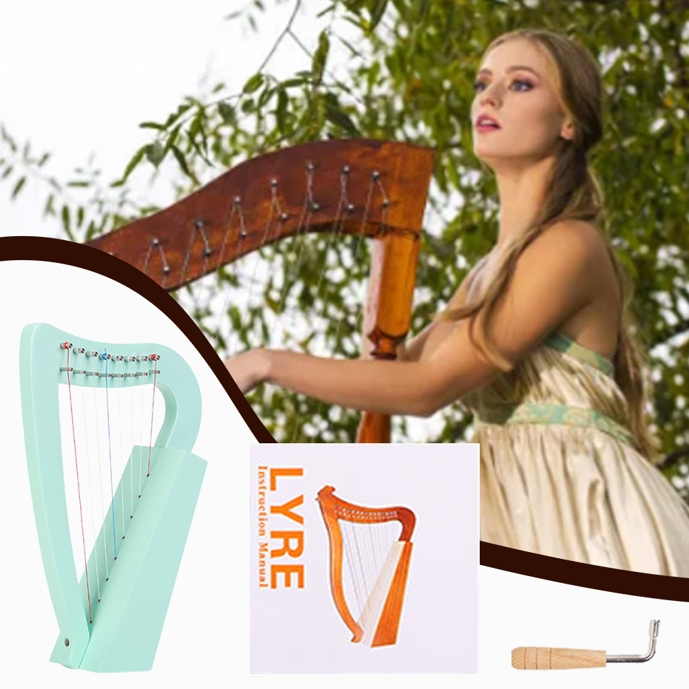 Harpa Lir 8 Senar Kayu Solid M - Musical Instrument Harp ulasan dan harga