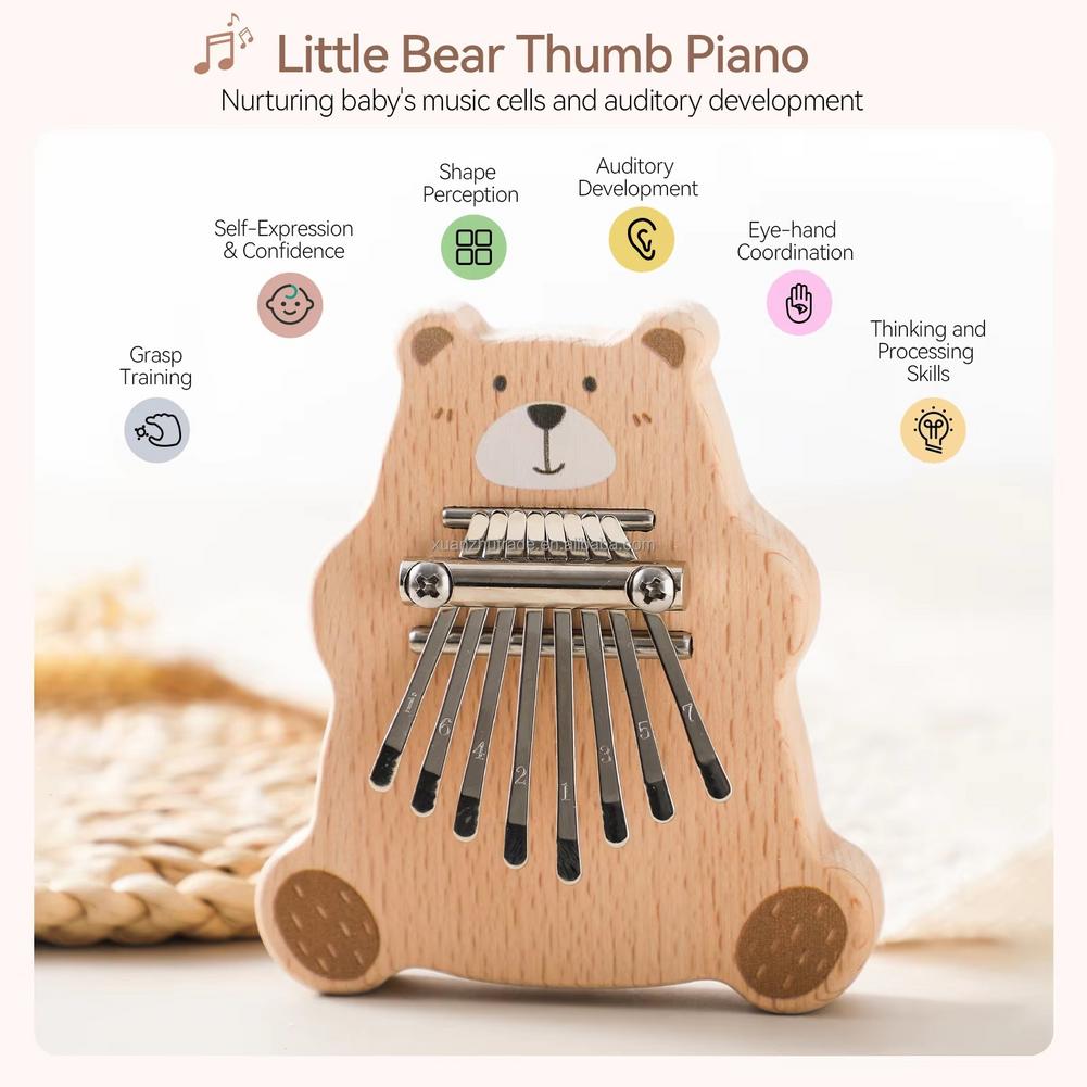 8 Kunci Mini Kalimba Piano Jem - Musical Instrument Kalimba ulasan dan harga