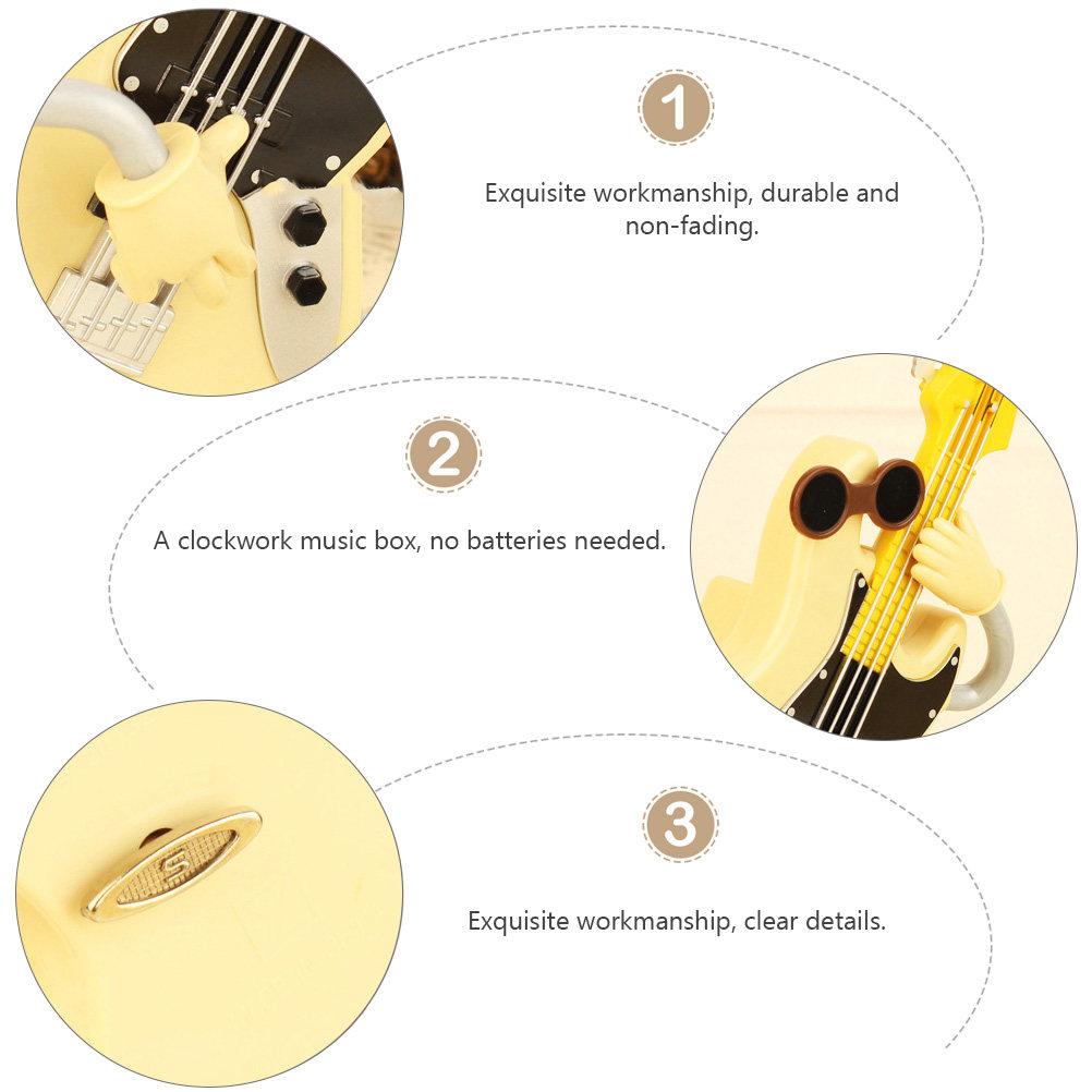 1 buah Kotak Musik Gitar Bass  - Musical Instrument Ancient ulasan dan harga