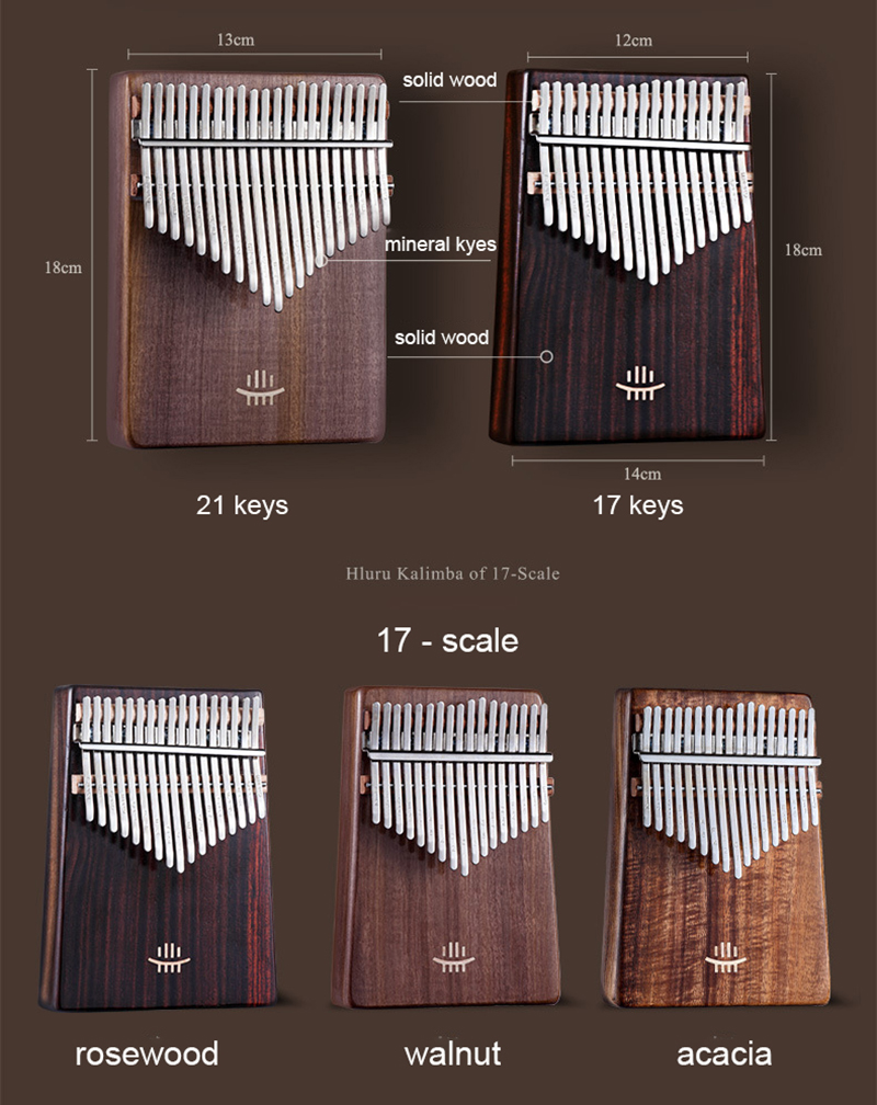 Hluru Kalimba 17 kunci dengan  - Musical Instrument Kalimba ulasan dan harga