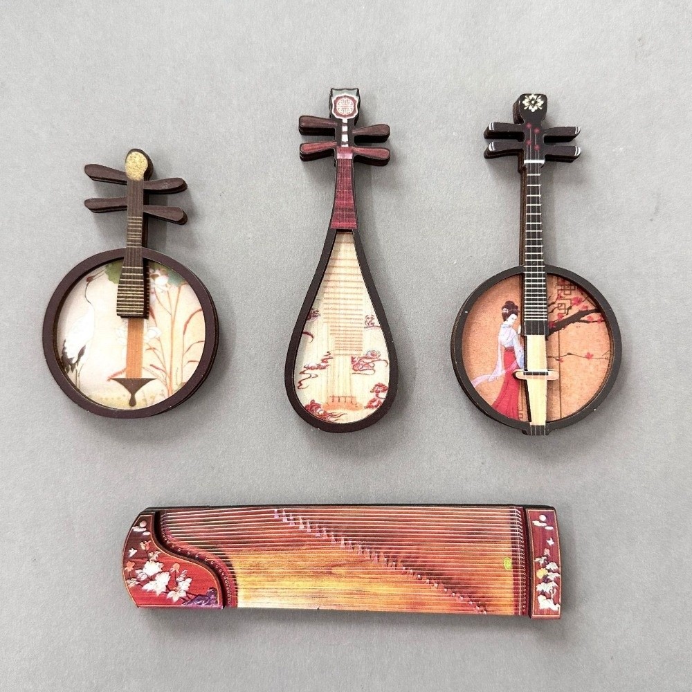 4 Buah/Set Magnet Kulkas Alat  - Musical Instrument Ancient ulasan dan harga