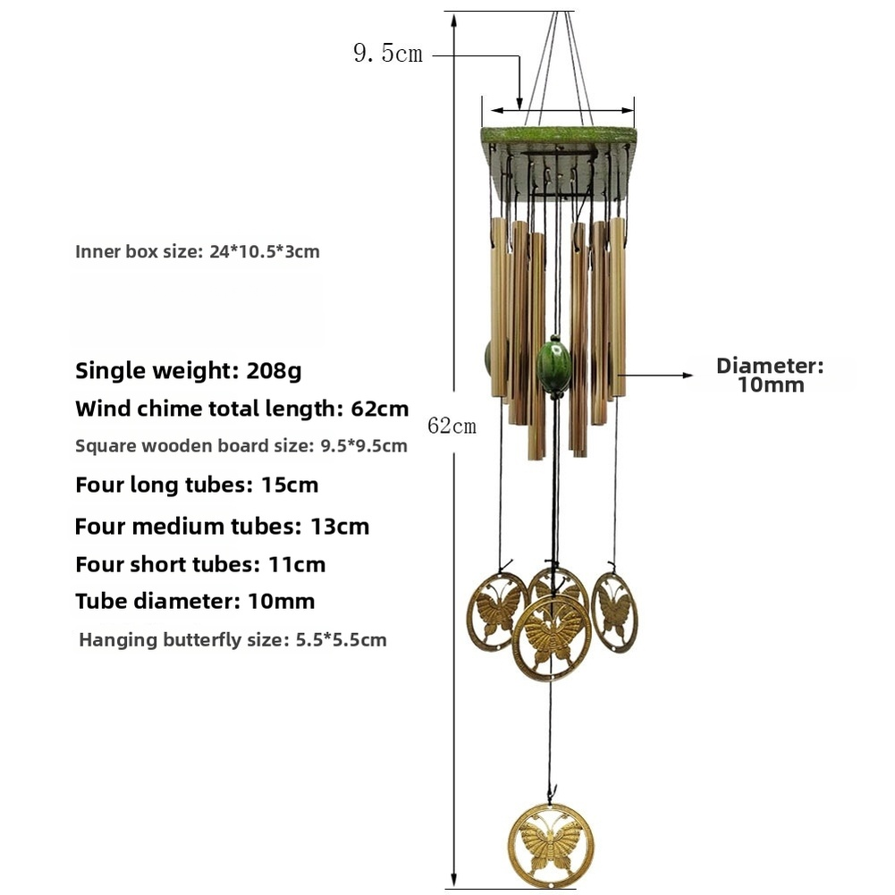 Lonceng Angin Logam Perunggu B - Wind Chime Tubular ulasan dan harga