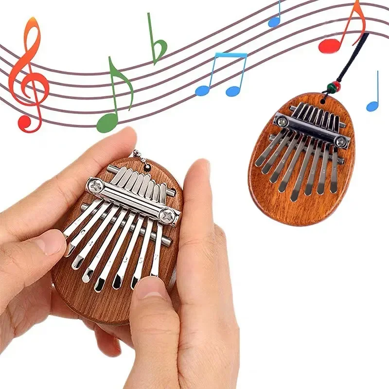 1Pcs Piano Jempol Mini Kayu 8  - Musical Instrument Kalimba ulasan dan harga