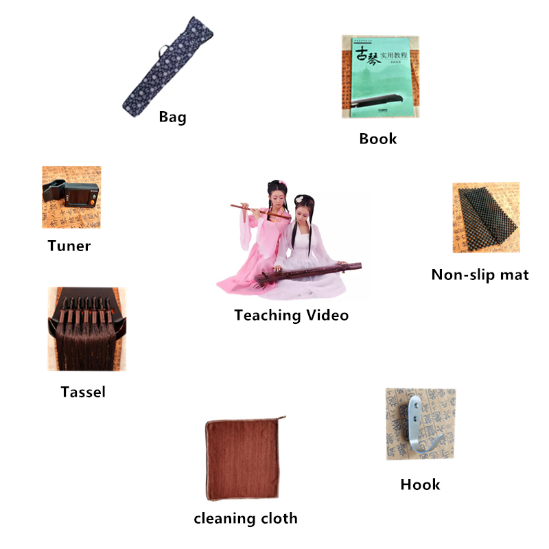 SevenAngel Guqin HunDun 7-Stri - Musical Instrument Ancient ulasan dan harga