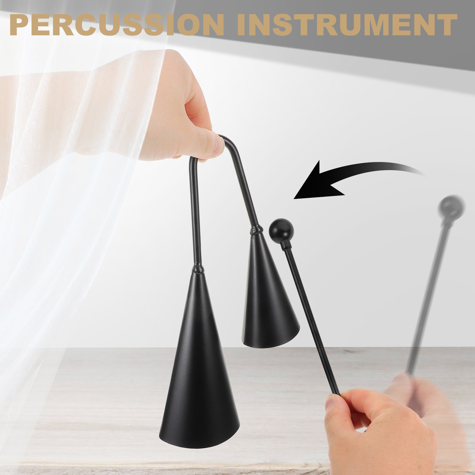 Terompet Ganda Logam Cowbell A - Musical Instrument Agogo ulasan dan harga