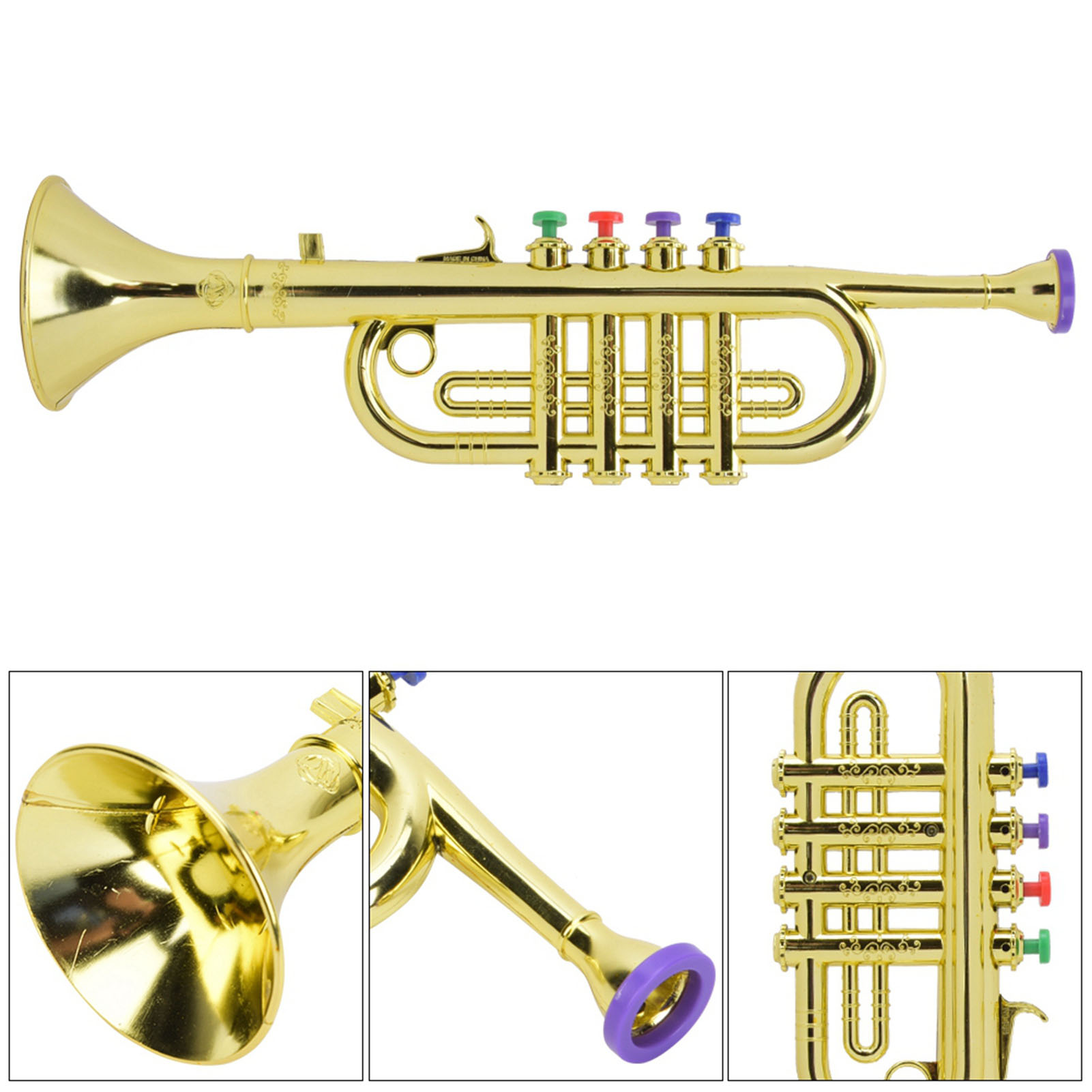 Terompet Anak Berlapis Emas Pl - Musical Instrument Drawing ulasan dan harga