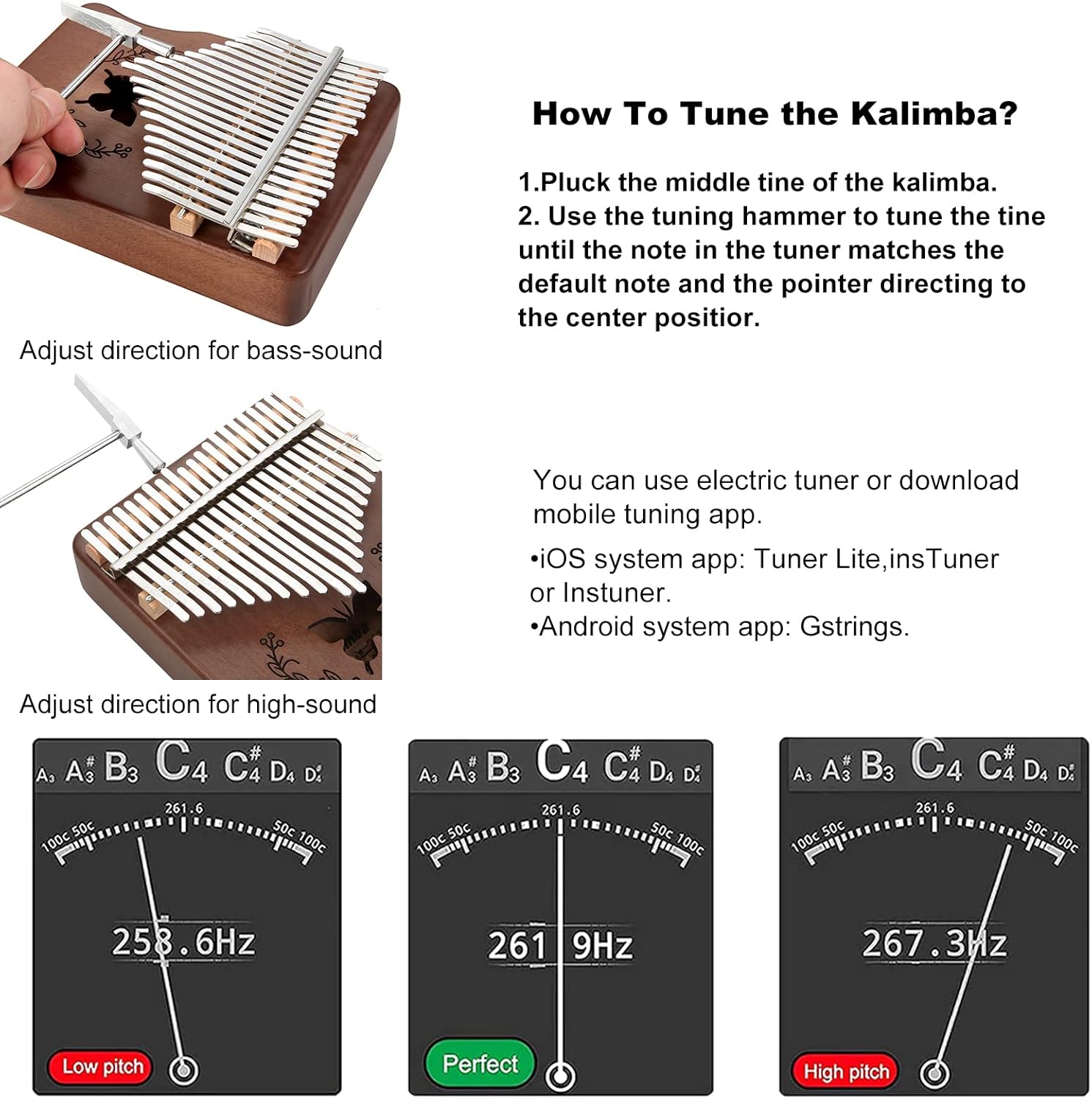 Kalimba 21 Kunci Piano Jempol, - Musical Instrument Kalimba ulasan dan harga