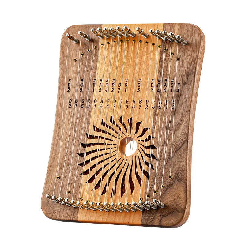 Hluru Lyre 31 Senar Thumb Kaly - Musical Instrument Harp ulasan dan harga