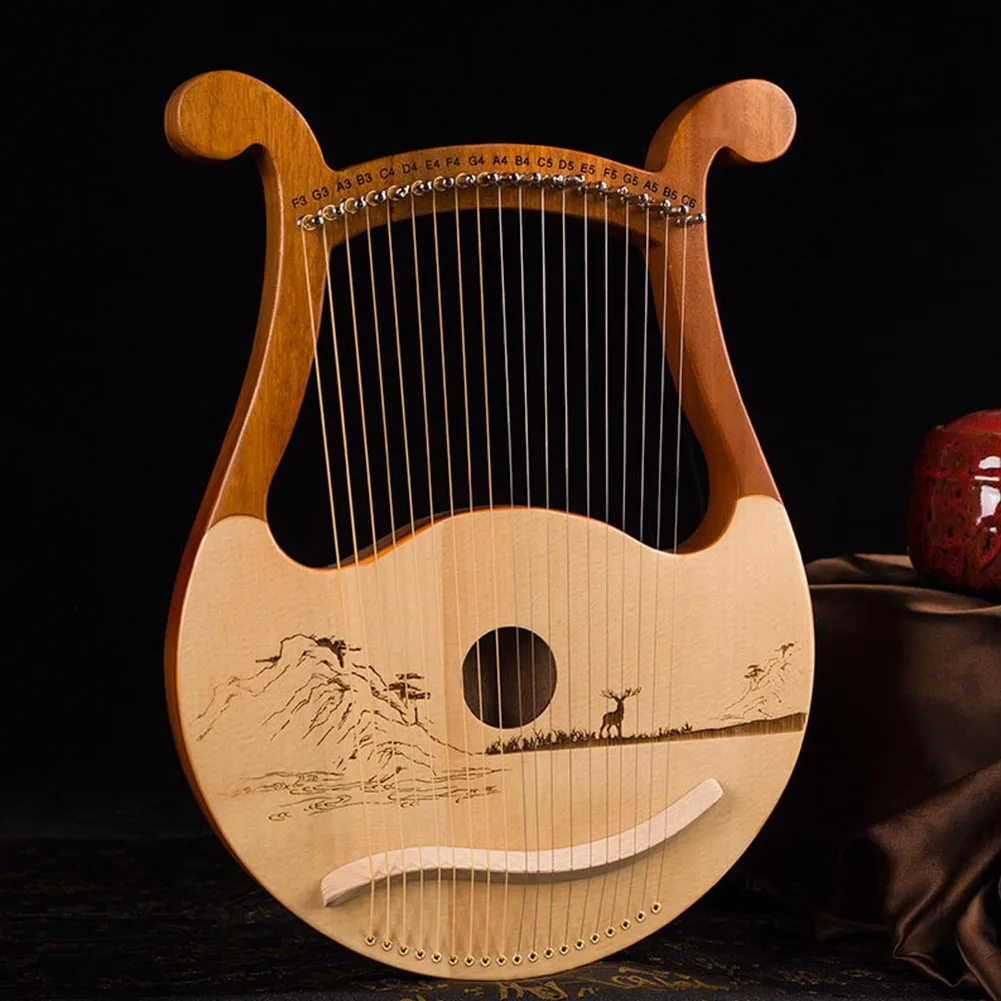Harpa Lyre 19 Senar Berkualita - Musical Instrument Harp ulasan dan harga