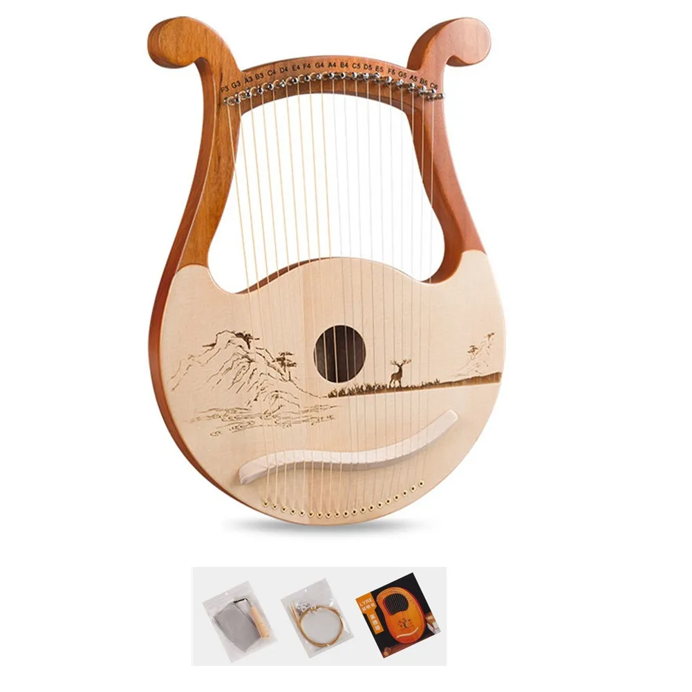 Harpa Lyre 19 Senar Berkualita - Musical Instrument Harp ulasan dan harga